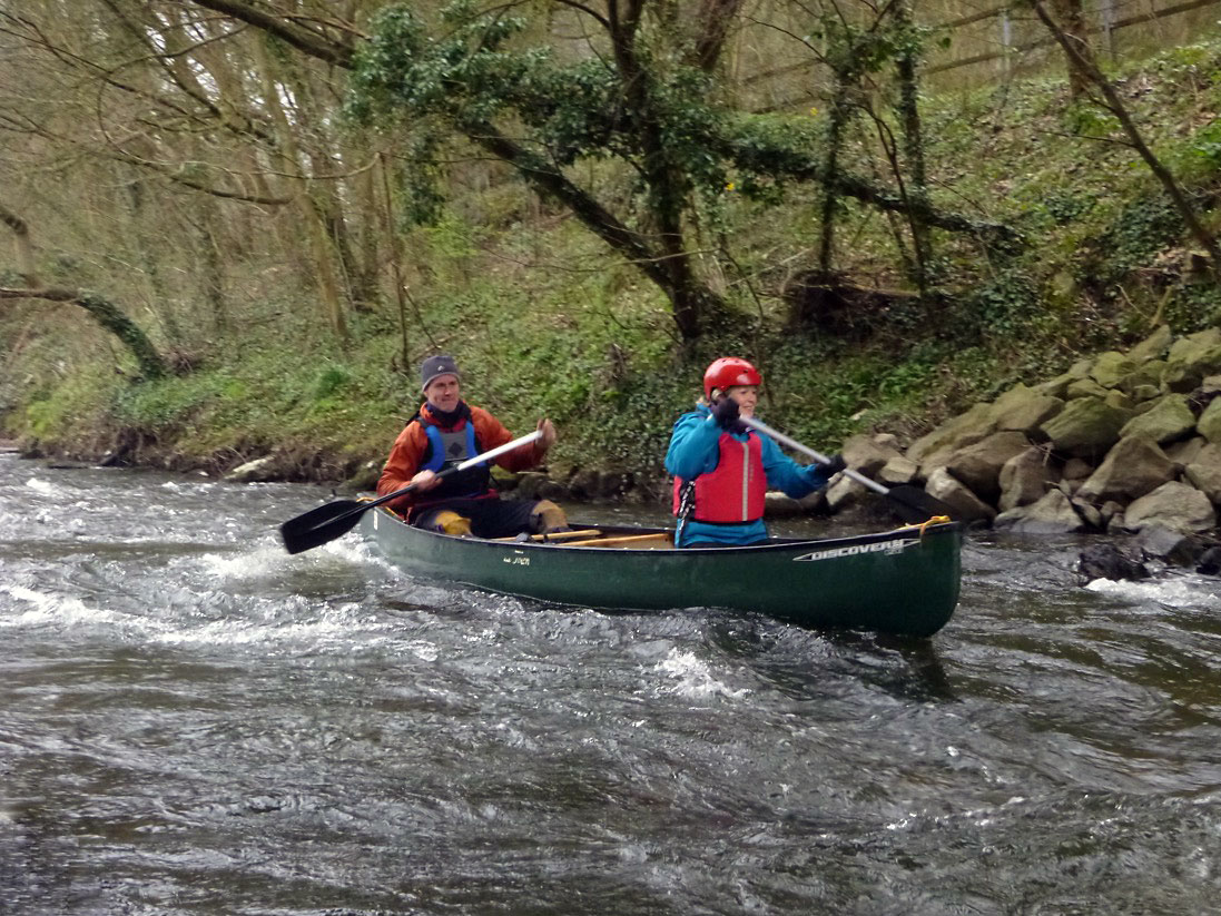 Adventure canoeing in the Peak District