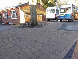 Paving to the New Building