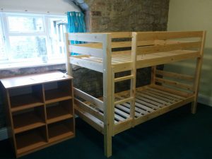 New bunk beds in the Farm House buiding