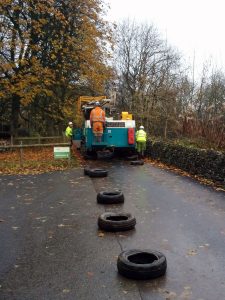 Transporting the drill for the new building