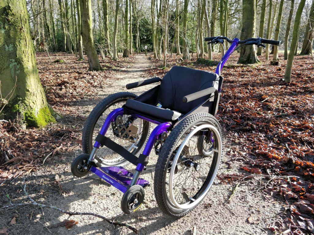 Mountain Trike Push on the bike trail at Thornbridge Outdoors